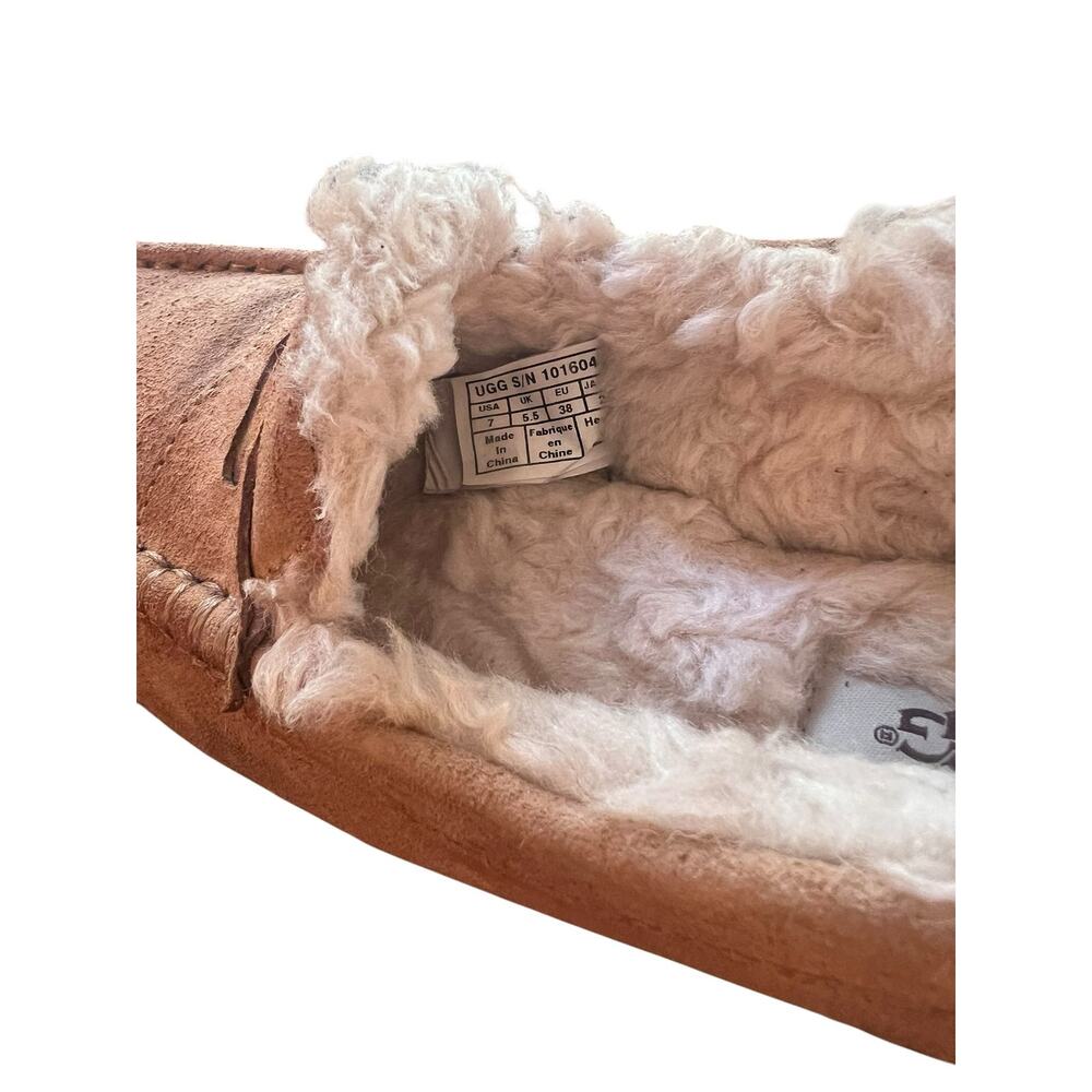 Ugg 7 Women’s Ansley 1016048 slippers Chestnut Suede Authentic comfort soft - Picture 6 of 8